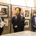 Antoni Gelonch va agrair la visita del president Torra a la mostra de gravats al Museu de Lleida.