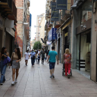 La calle Sant Antoni, en el Eix Comercial.