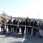 La inauguración de la mejora de la carretera LV-3027.