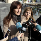 La portaveu de JxCat al Congrés, Laura Borràs, ahir a Lleida.