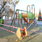 Imagen reciente de un parque cerrado en Linyola.