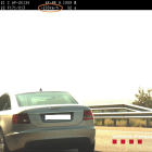 La imatge capturada pel radar de velocitat amb el vehicle infractor.