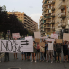 Una de la protestes contra el sentit únic a Lluís Companys i Acadèmia.