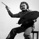 L’artista Josep Guinovart, en una imatge presa l’any 1983.