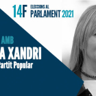 Marisa Xandri, encapçala la llista del Partit Popular per Lleida en aquestes eleccions autonòmiques.