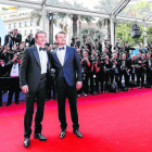 Pitt y DiCaprio, ayer en la alfombra roja del Festival de Cannes.