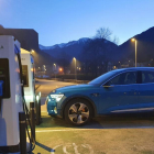 Uno de los puntos de carga que se han instalado en el Pirineo. 