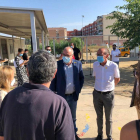 Bargalló i Pueyo col·loquen la primera pedra de l'Escola de Pinyana de Lleida