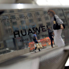 Imatge d’arxiu d’una botiga Huawei a Madrid.