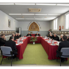 Una reunión anterior de los obispos catalanes.