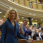 La socialista Meritxell Batet, ayer, tras ser elegida como presidenta del Congreso de los Diputados.