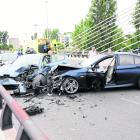 El accidente se produjo el viernes sobre las 19.30 horas en el puente de Príncep de Viana.