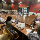La sesión del consejo de alcaldes celebrada la noche del miércoles en Guissona. 