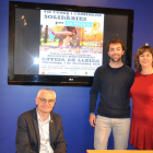 Jordi Latorre, Marcel Mor i Ester Roure, ahir durant la presentació de la prova.