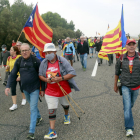 Borràs y Rull, ayer en el acto que tuvo lugar en Lleida ciudad, frente a la EOI. 