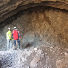Las obras para excavar el túnel de Tres Ponts en la C-14.
