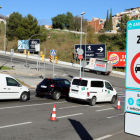 Senyal instal·lat a la ronda de Dalt a l’Hospitalet de Llobregat.