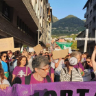 Vista de la manifestació ahir a Andorra la Vella.