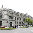 Sede central del Banco de España, que registra el número de sucursales abiertas al público.