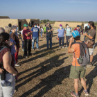 Visita guiada ayer por la mañana al complejo arqueológico ibérico de Els Estinclells de Verdú.