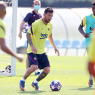 Messi, durante un entrenamiento de esta semana en la Ciutat Esportiva.