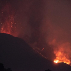 Imagen del volcán de Cumbre Vieja, este domingo.