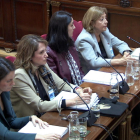 Les pèrites Maria del Carmen Tejera, Sara Izquierdo, Teresa Cecília Hernández i Mercedes Vega declarant al Suprem
