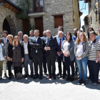 El president Quim Torra, ahir amb els alcaldes i alcaldesses de l’Alt Urgell.