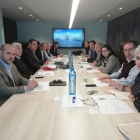Un momento de la reunión del consejo de administración de Mercolleida ayer.