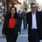 L’expopular Silvia Clemente i el secretari general de Cs, José Manuel Villegas, ahir, a Valladolid.