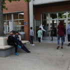 Imatge del cribratge d’ahir a alumnes de l’escola de Corbins.