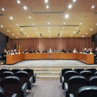 Imagen del pleno municipal de Balaguer celebrado anoche.