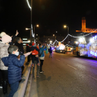 Melchor, Gaspar y Baltasar recorrieron en el Bus Turístic distintos barrios de Lleida sin anunciar el trayecto para evitar aglomeraciones.