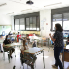 En la reobertura aquest juny els alumnes sí que van haver de respectar la distància i portar mascareta.