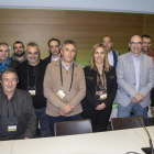 Alcaldes de Lleida en la asamblea de la entidad en Toledo. 