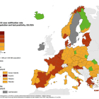 Catalunya sale de la zona roja de contagios en el mapa de la UE sobre la covid-19