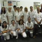 Foto de familia del equipo de la Unidad Sociosanitaria del hospital Santa Maria. 