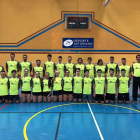 Entrenadores y jugadores participantes en la cita estatal de Oviedo.