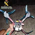 Vista del dron que usaba el joven infractor en Torrefarrera. 