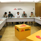 ERC es va reunir ahir amb EH Bildu a la seu dels republicans a Barcelona.