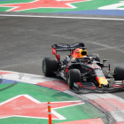 Max Verstappen, de la escudería Red Bull, durante la sesión de calificación de ayer.