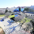 Vista aérea del hospital Santa Maria de Lleida. 
