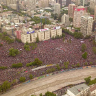 La manifestación congregó a más de un millón de personas en Santiago de Chile.
