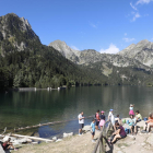 Imatge d’arxiu de turistes a Aigüestortes.