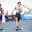 Bernat Erta, ahir durant la carrera a Huelva.