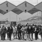 Inauguració de l’AP-2 a Lleida el 5 de juliol del 1976, a la qual van acudir Sangenís i Corbella, president de la Diputació i alcalde.