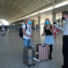 Viatgers a l’aeroport canari de Fuerteventura.