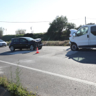 Dos heridos en una colisión frontal en la carretera C-12 en Corbins