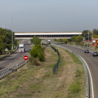 Imagen de la autopista AP-2 a su paso por Lleida. 