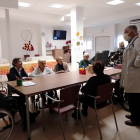 Mayores y trabajadores confinados en la Residencia del Cinca de Fraga. 